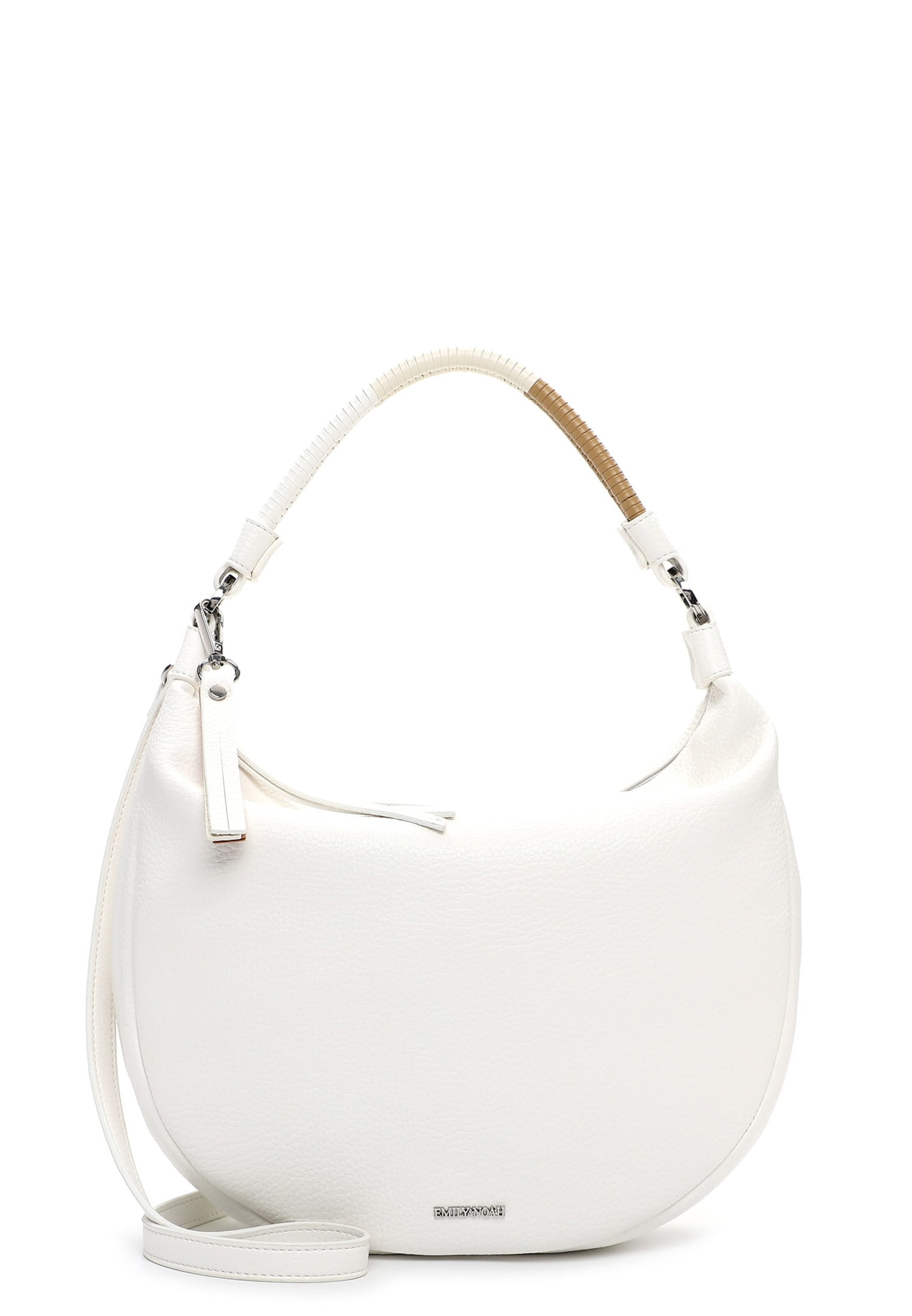 Borsa a spalla 'Jeanine' di Emily & Noah in bianco: frontale