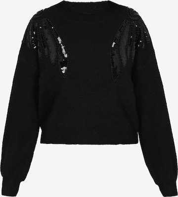Pull-over faina en noir : devant