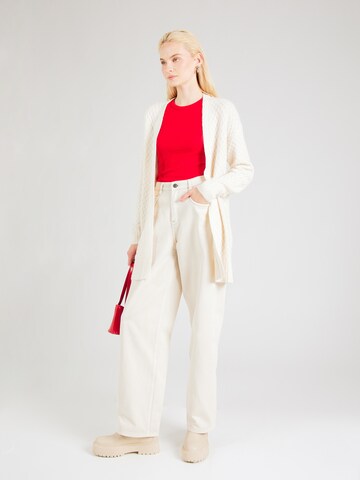 JDY Knit Cardigan 'JDYBIGUM' in White