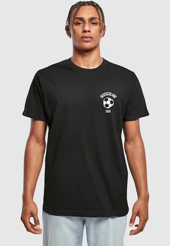 Mister Tee T-Shirt 'Football Bear' in Schwarz: Vorderseite