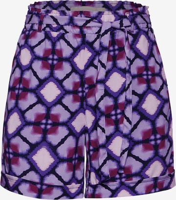 STREET ONE Loose fit Pants in Purple: front