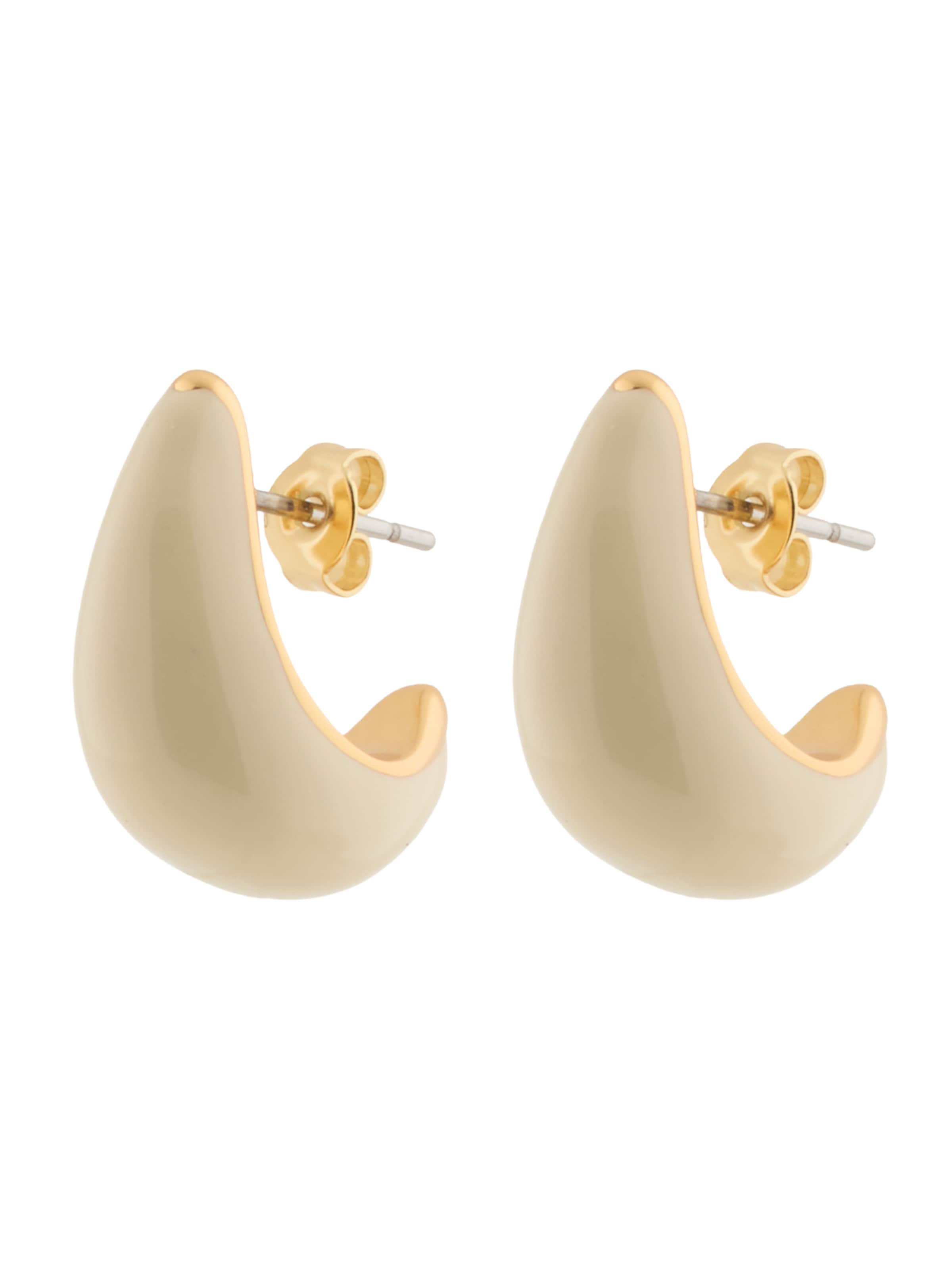 Cercei de la & Other Stories pe bej: față