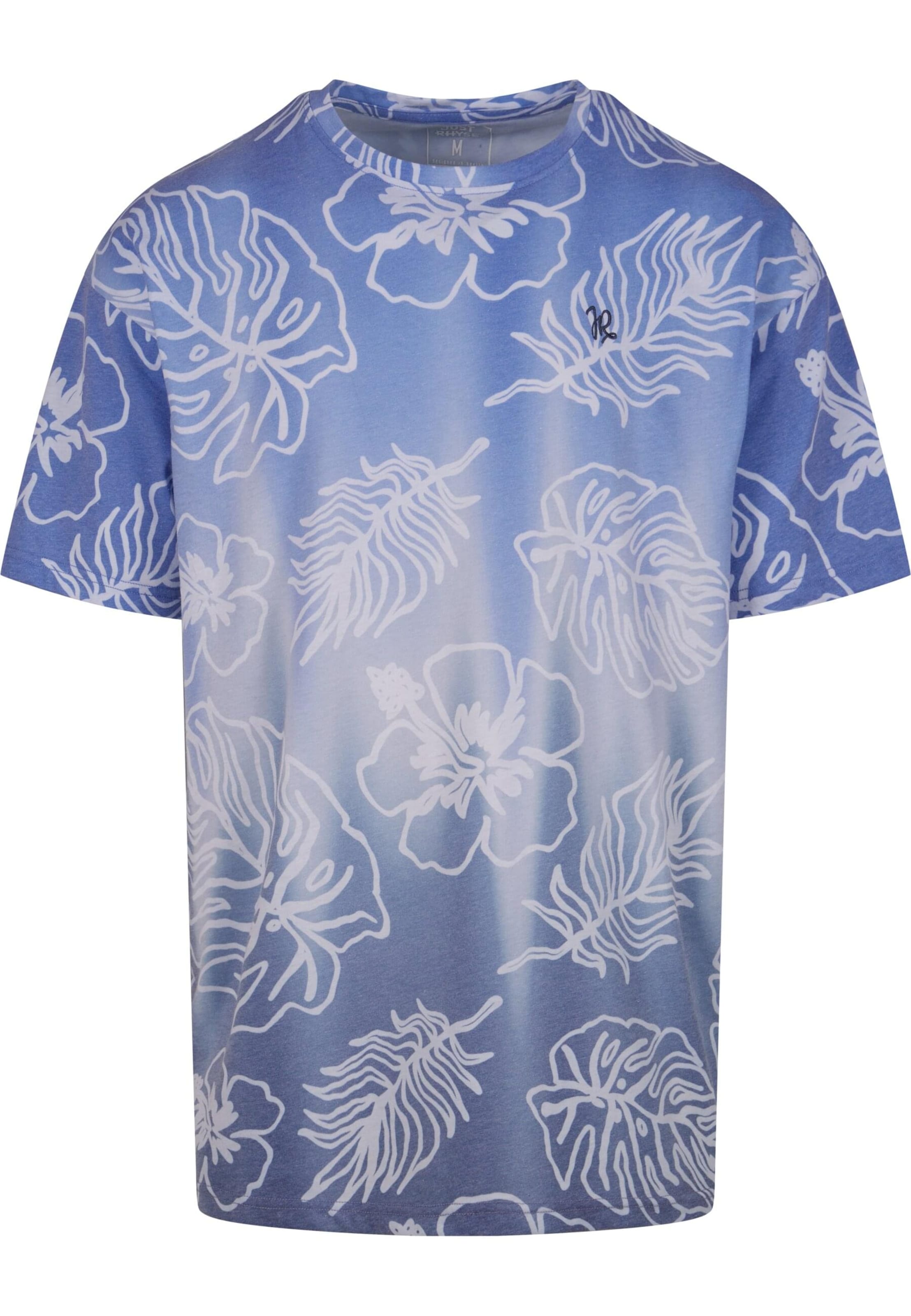 Just Rhyse Shirt 'Wave Bounce' in Blue: front