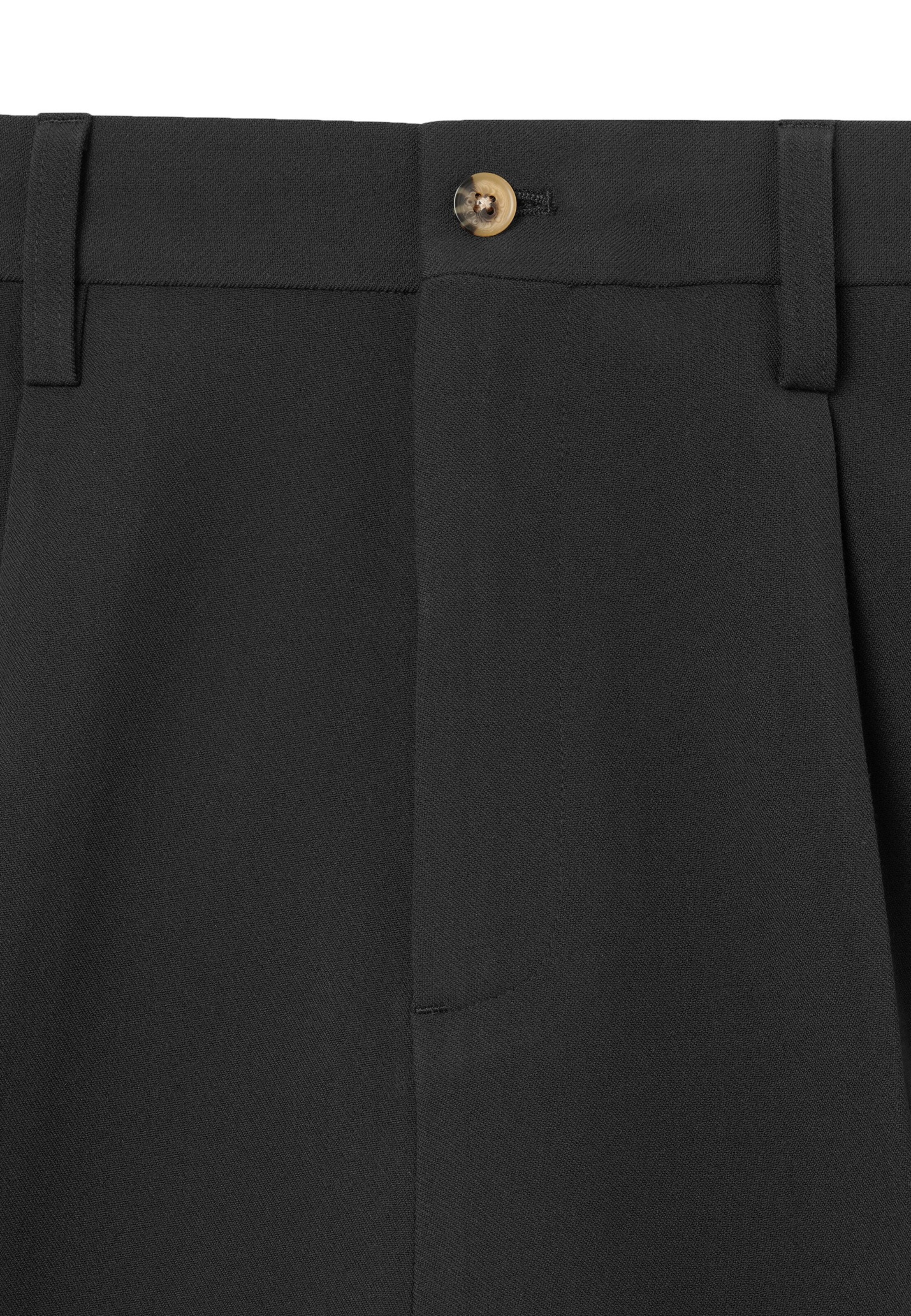 BLKVIS Wide leg Bandplooibroek in Zwart