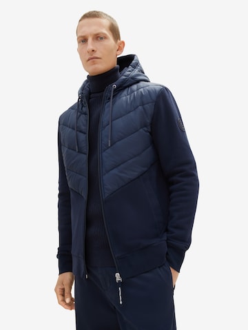 TOM TAILOR Sweatjacke in Blau