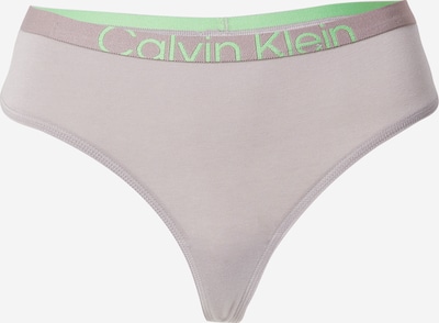 Calvin Klein Underwear Stringit värissä harmaa / neonvihreä, Tuotenäkymä
