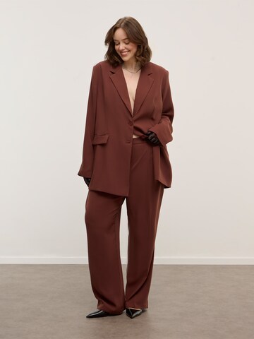 CITA MAASS Wide leg Pleated Pants 'Francesca' in Red