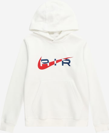 Nike Sportswear Sweatshirt 'AIR' in White: front