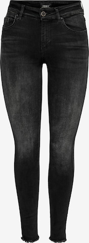 ONLY Skinny Jeans 'Blush' in Zwart: voorkant