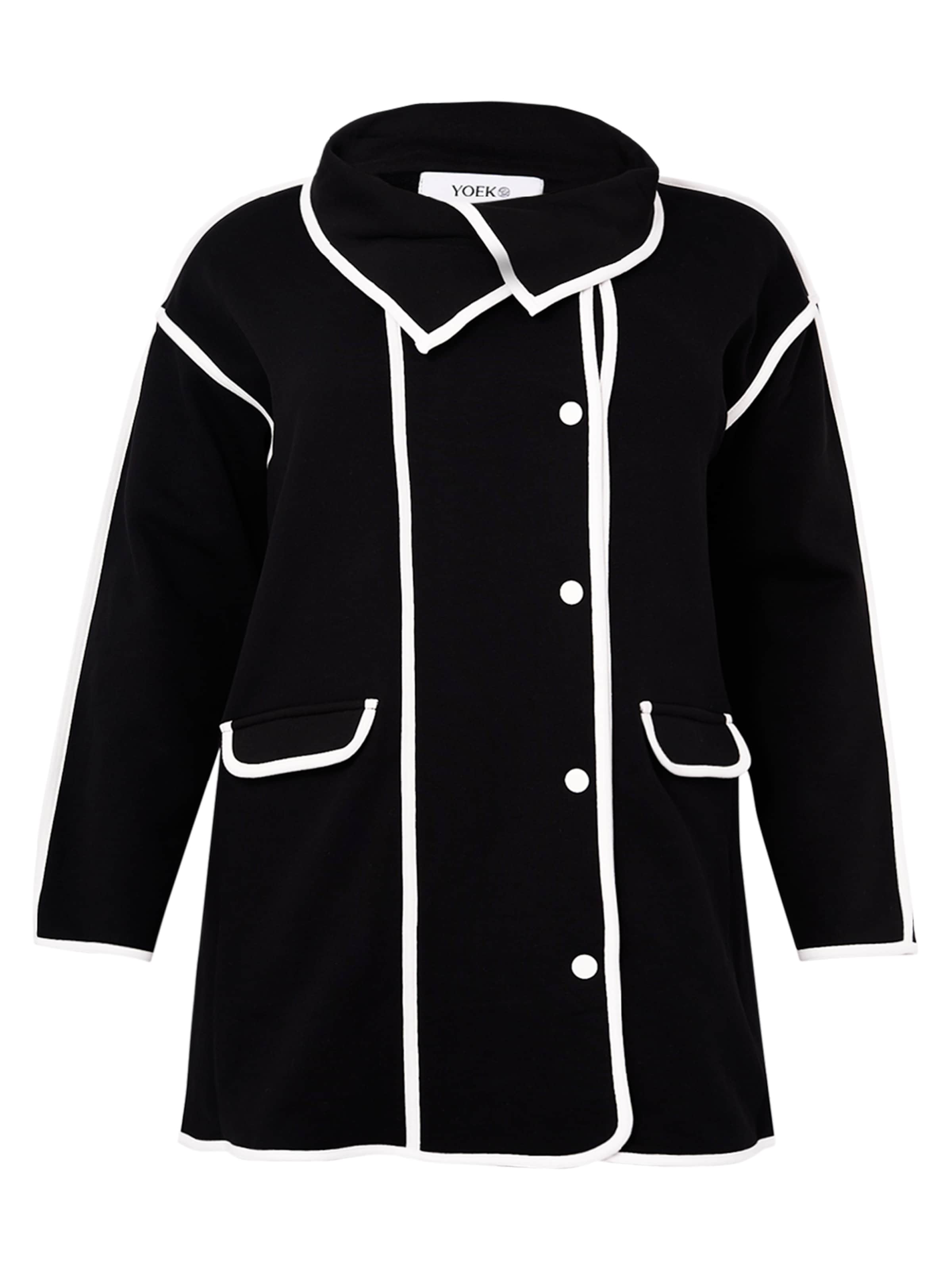 YOEK Jacke in Schwarz: Vorderseite