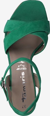 TAMARIS - Sandálias com tiras em verde
