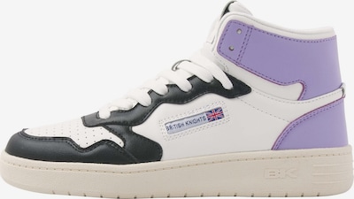 BRITISH KNIGHTS Sneaker high 'NOORS MID' i 36 i lilla / sort / hvid, Produktvisning