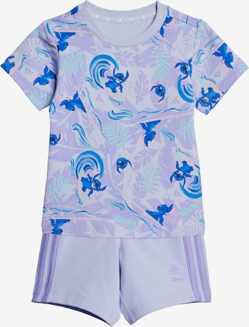 ADIDAS SPORTSWEAR Trainingsanzug 'Adidas x Disney Lilo & Stitch' in Lila: Vorderseite