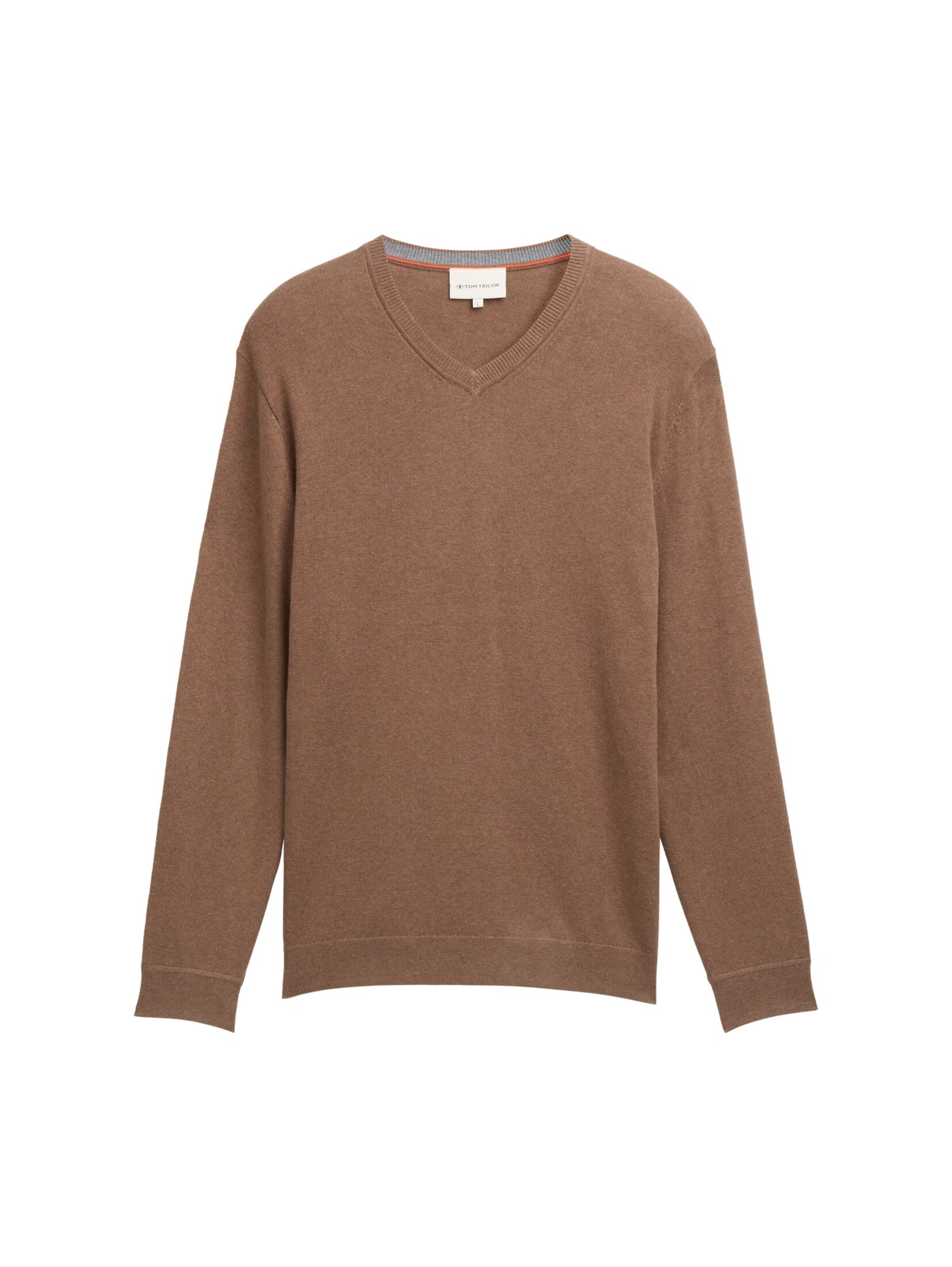 TOM TAILOR Sweater in Brown: front