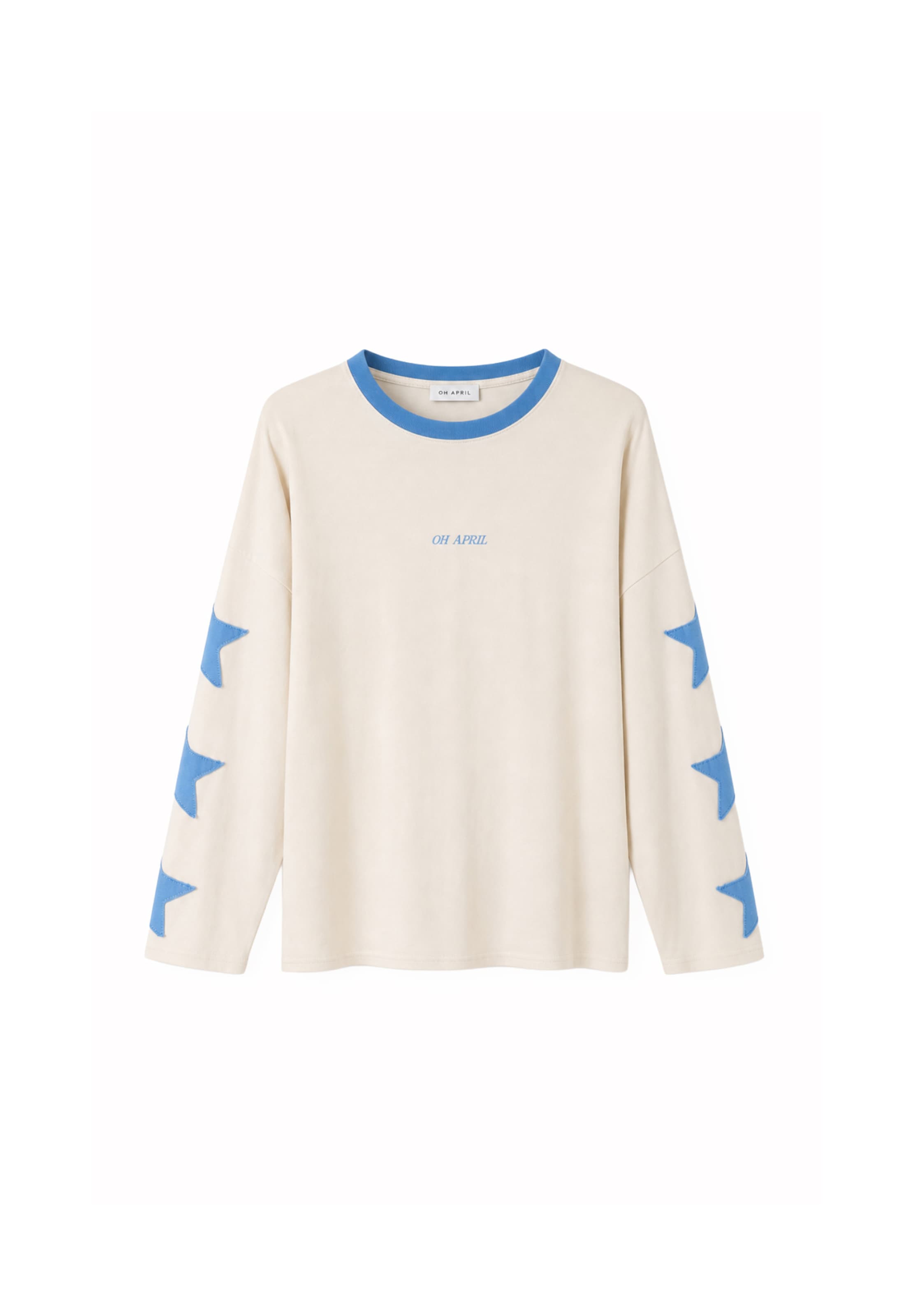 OH APRIL Shirt 'Venetia' in L in Sky blue / Off white, Item view