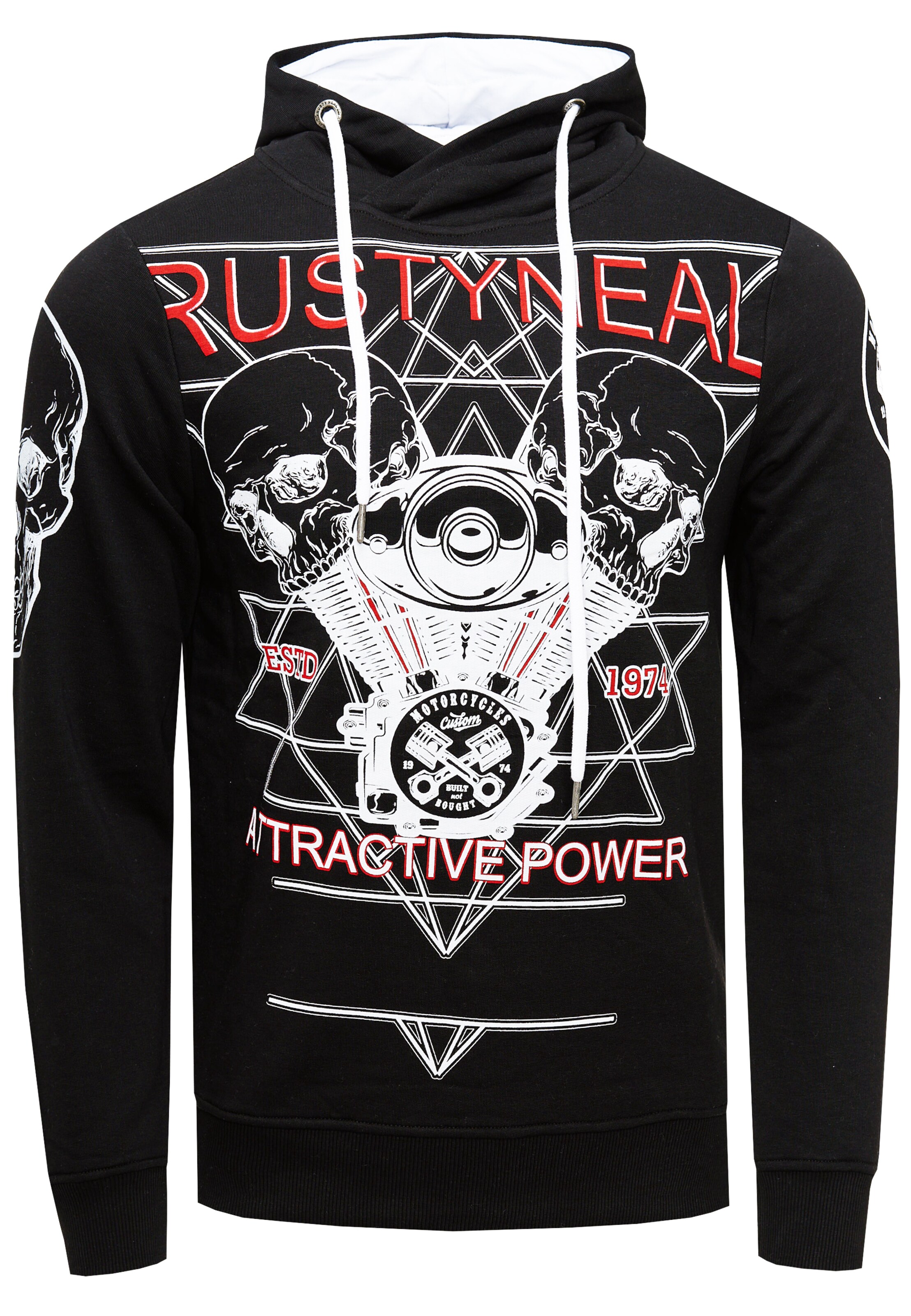 Rusty Neal Sweatshirt in Zwart: voorkant