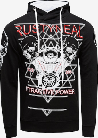 Rusty Neal Sweatshirt in Zwart: voorkant