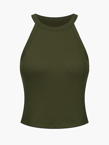 cfab (formerly creamy fabrics) Top 'Neck Holder Bra Top' in Green: front