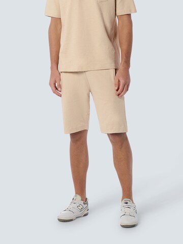 No Excess Regular Pants in Beige: front