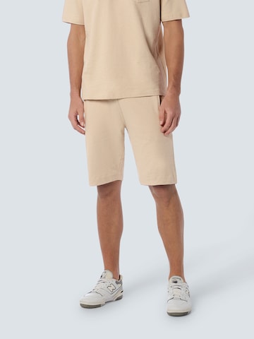 No Excess Regular Pants in Beige: front