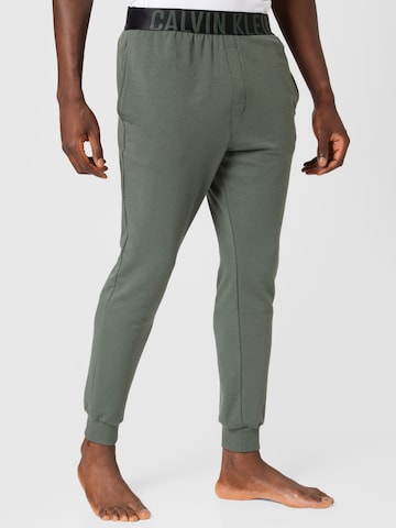 Calvin Klein Underwear - Pantalón de pijama en verde: frente