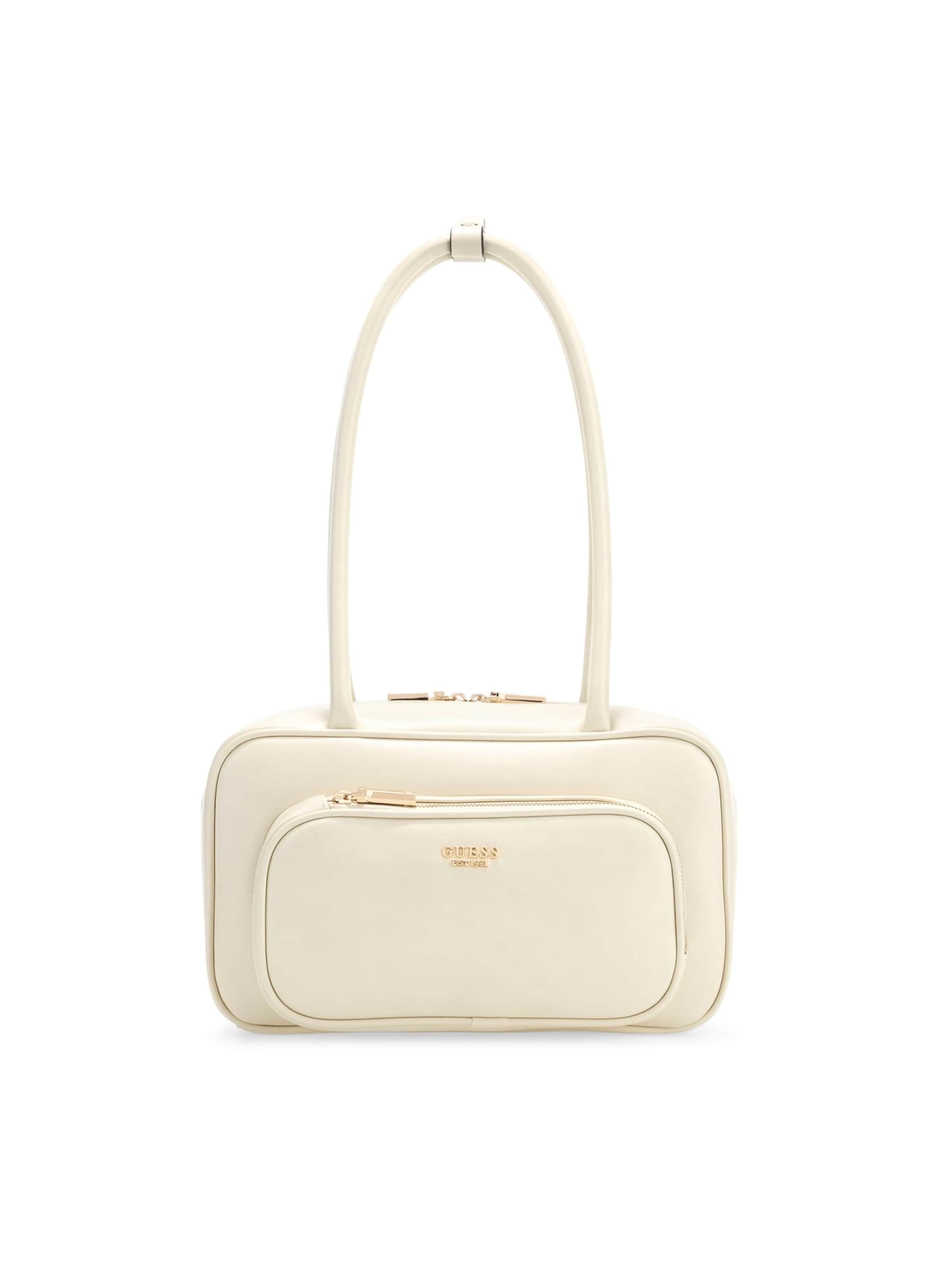 GUESS Shoulder Bag 'Bronna' in Beige: front