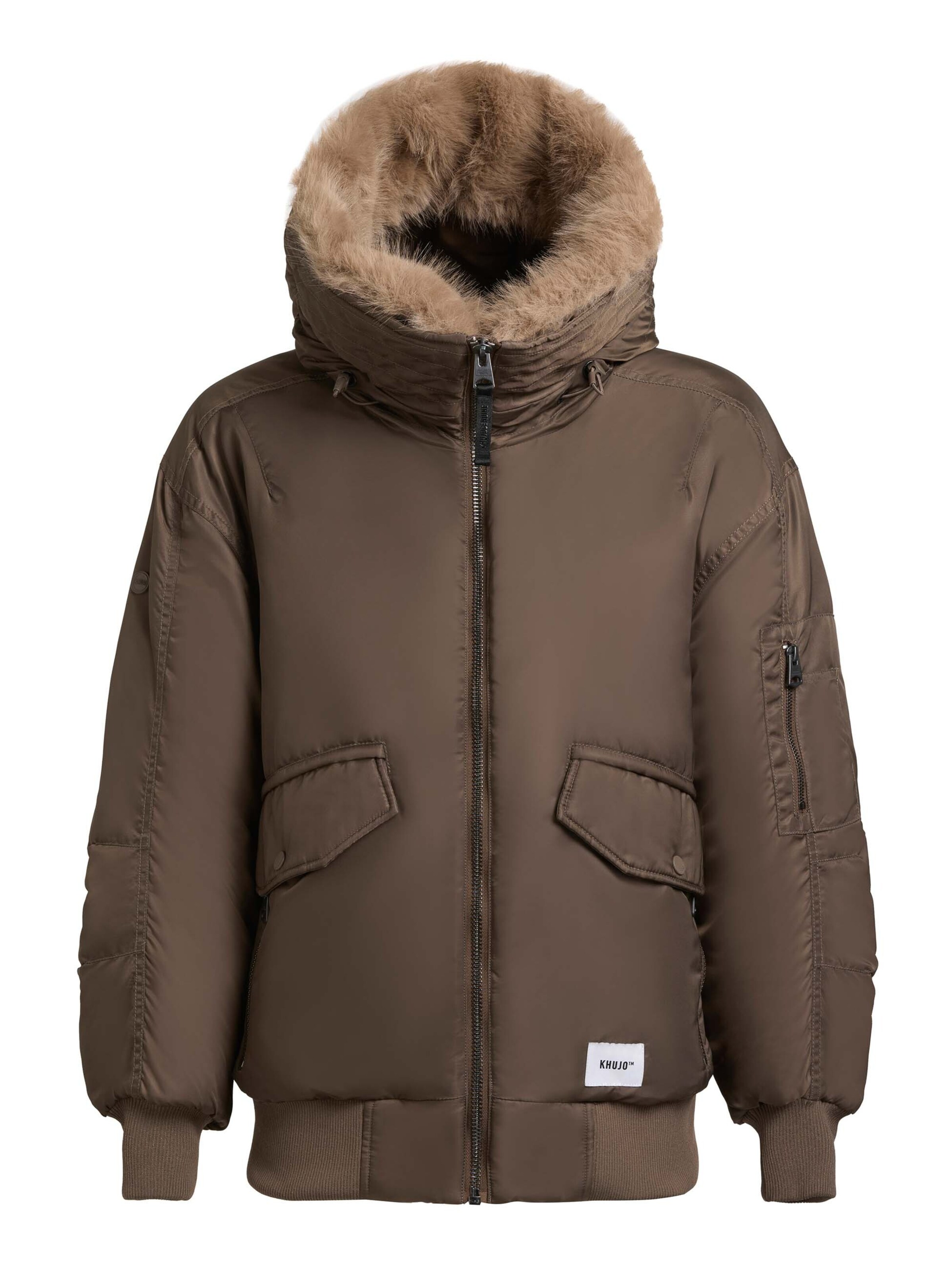 Giacca invernale 'Cela' di khujo in marrone: frontale