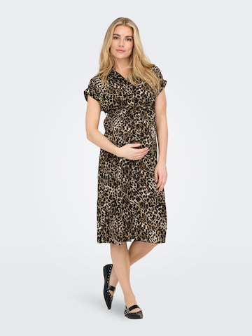 Only Maternity - Vestido camisero 'OLMHannover' en marrón