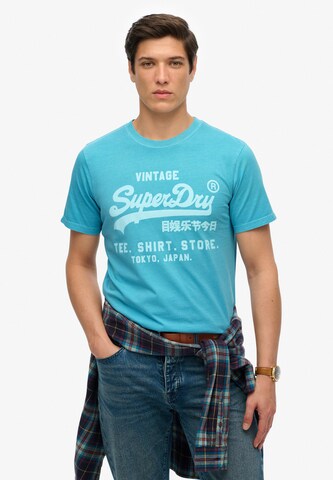 Superdry Shirt in Blue: front