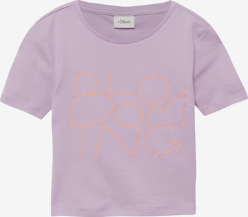 s.Oliver Shirt in Lila: voorkant