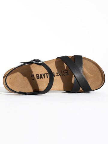 Bayton Sandalen met riem 'Canberra' in Zwart