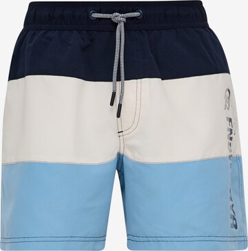 Shorts de bain QS en bleu : devant