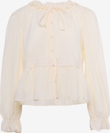 Chemisier IZIA en beige : devant