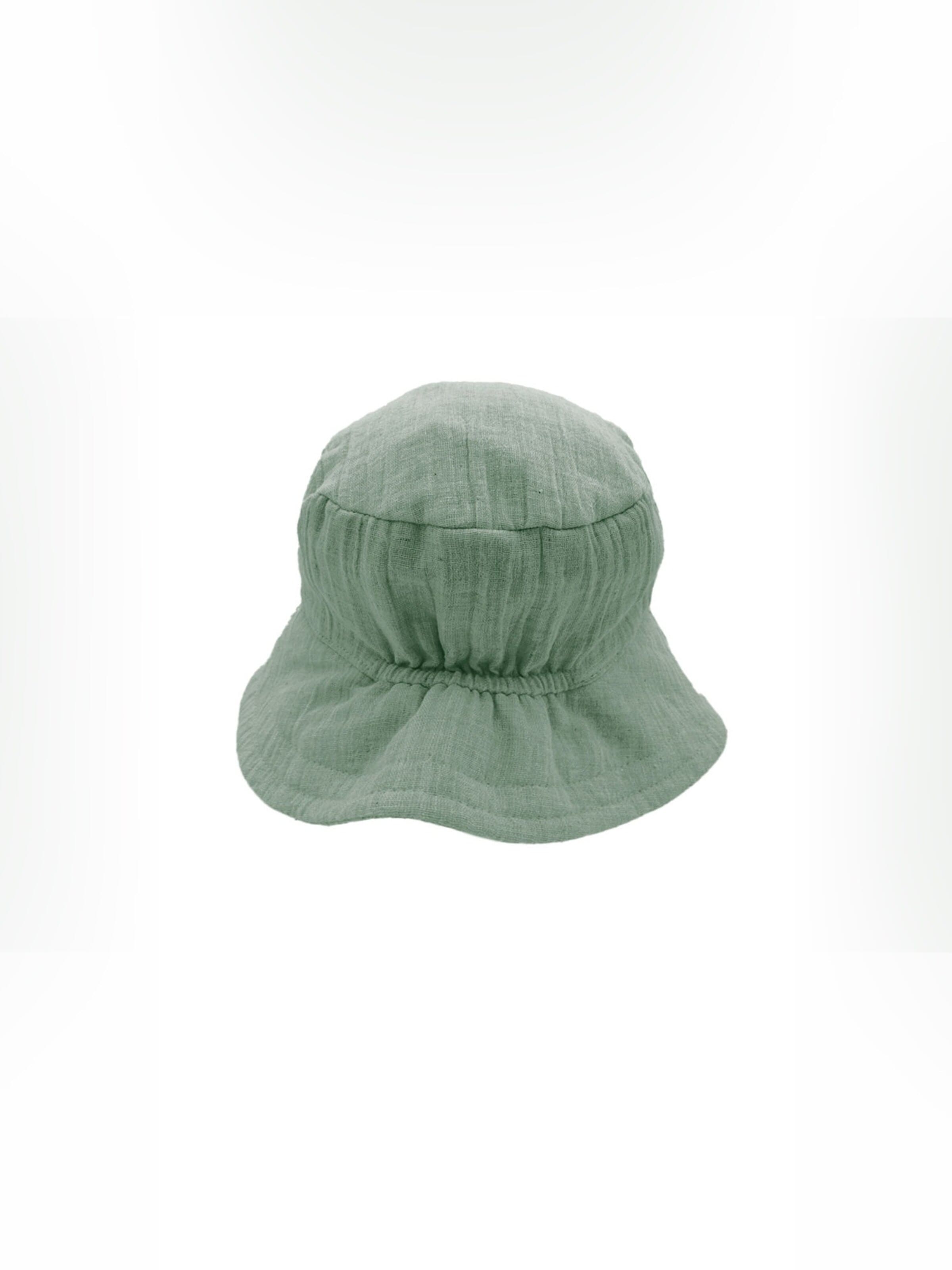 MAXIMO Hat 'GOTS MINI-Hut, Bindeband Musselinstoff, Futter, UV' in Green