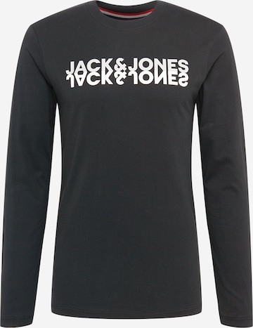 JACK & JONES Póló - fekete: elől