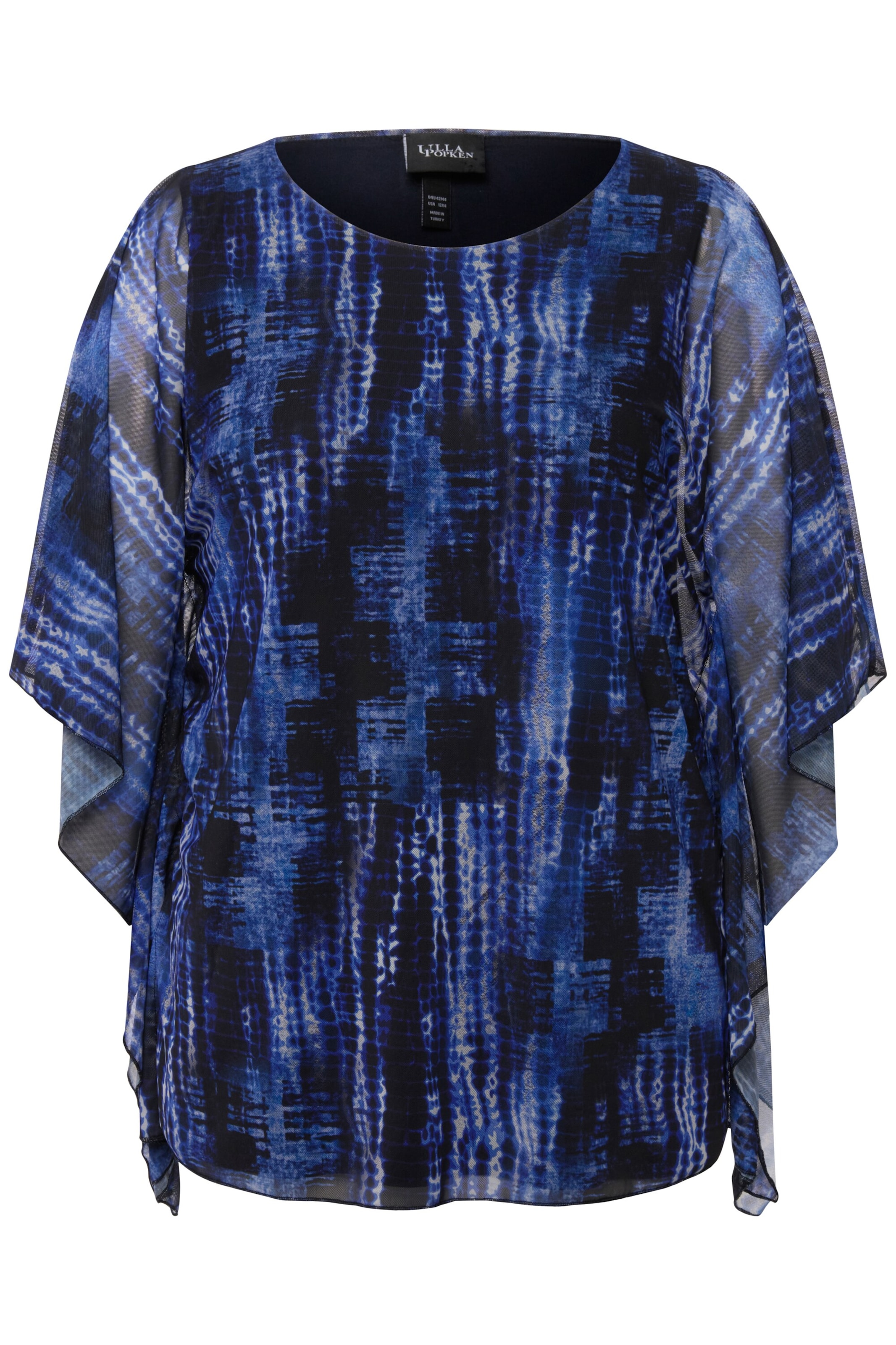 Ulla Popken Bluse in Blau: Vorderseite