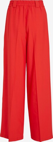VILA Wide leg Trousers with creases 'Fine' in Red