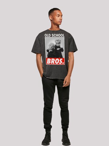 F4NT4STIC Shirt 'Disney Muppets Old School Bros.' in Zwart