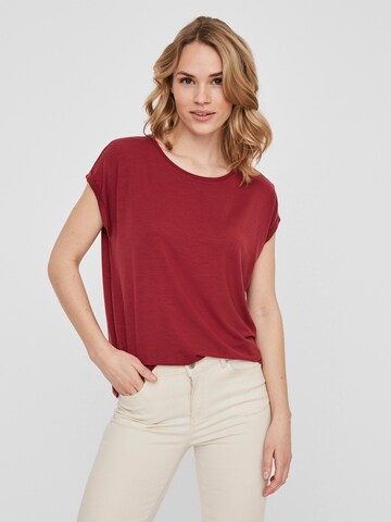 VERO MODA T-Shirt 'Ava' in Rot: predná strana