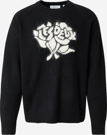 melns Les Deux Džemperis 'Felipe': no priekšpuses