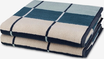 ROSS Handtuch 'Three Stars' in Blau: Vorderseite