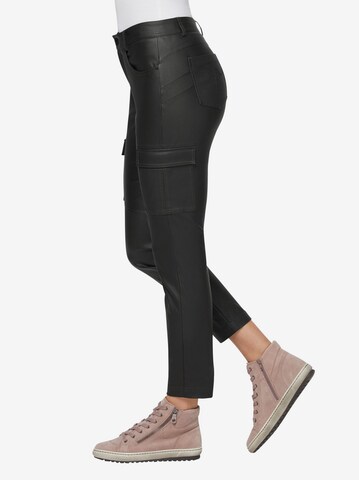 Skinny Pantalon cargo heine en noir