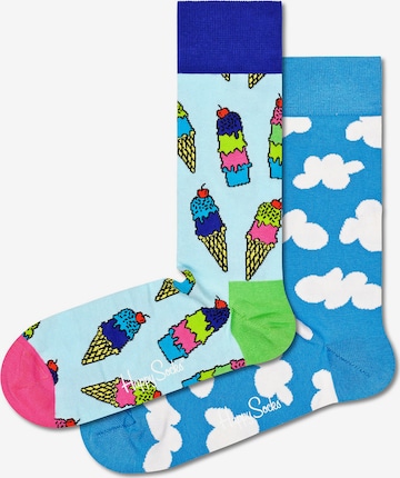 Happy Socks Къси чорапи в синьо: отпред