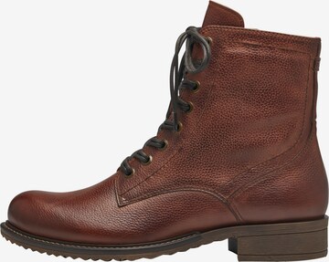 TAMARIS Lace-Up Ankle Boots in Brown