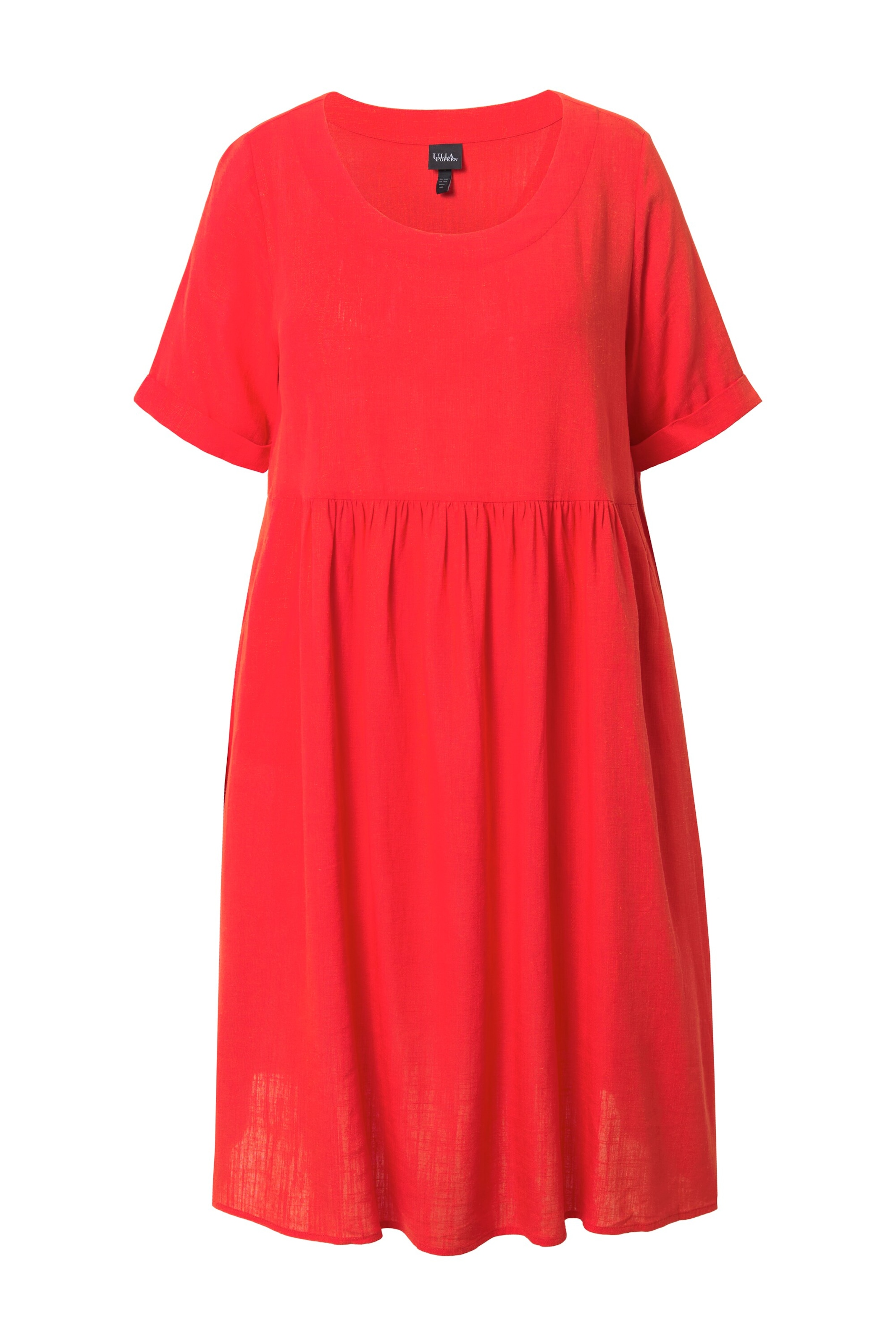 Ulla Popken Jurk in Rood: voorkant