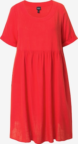 Ulla Popken Jurk in Rood: voorkant