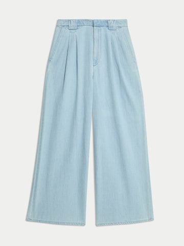 Wide leg Jeans di Marks & Spencer in blu