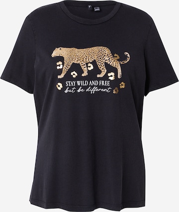 T-shirt 'VMCFEO' Vero Moda Curve en noir : devant