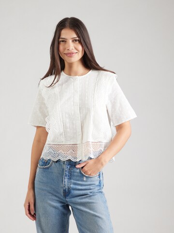 Camicia da donna 'PCSIMINNA' di PIECES in bianco: frontale