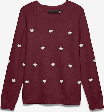 VERO MODA Sveter 'VMDOFFY' - Červená: predná strana